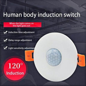 Switch 120 Degree Ceiling Recess PIR Infrared Human Body Motion Sensor Light Bulb Switch