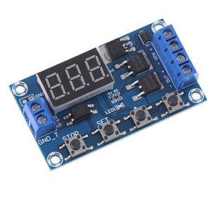 Dc 5-30v Dual Mos Led Digital Time Delay Relay Switch Module Circuit Board