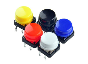 12 x 12mm x 7.5mm Push Button with Cap