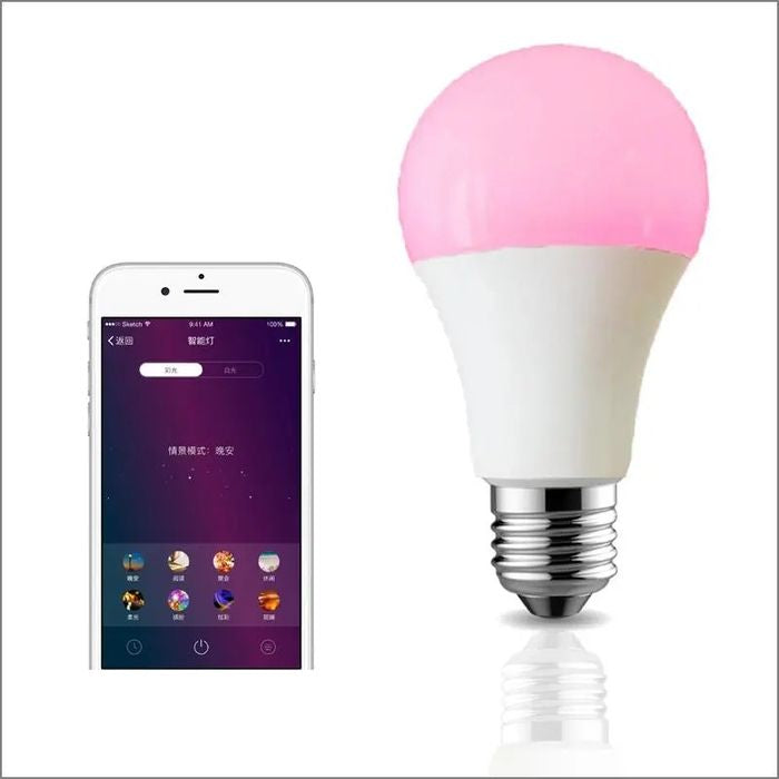 Tuya Smart Rgb Led Bluetooth Dimmable Light Bulb Lamp E27 B22