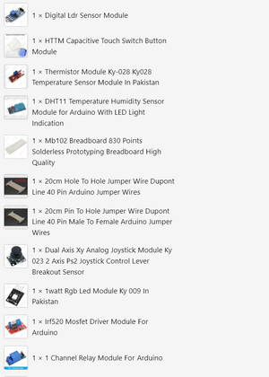 Beaconhouse Arduino Starter Kit
