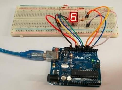 Ca 1 Digit 7 Segment 0.7 Inch Led Common Anode Display