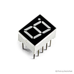 Cc 1 Digit 7 Segment 0.7 Inch Led Common Cathode Display Red Color