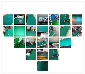 1m*1m*3mm Antistatic Esd Floor Mat/esd Rubber Table Mat For Production/s5 Pvc Antistatic Workbench Rubber Mat