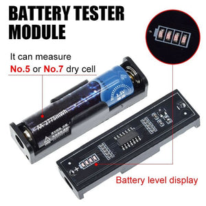 1.5v Battery Tester For Aa Aaa High Precision Capacity Battery Detector With 4 Indicator Lights