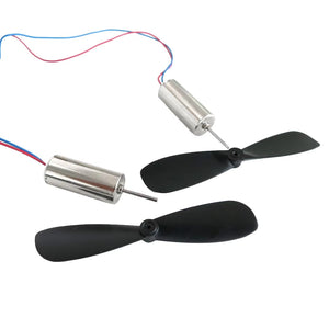 2 Pieces 1 Pair Helicopter Coreless Micro Dc Motor with Propeller