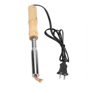 150w 220v Soldering Iron With Chisel Tip & Wood Handle