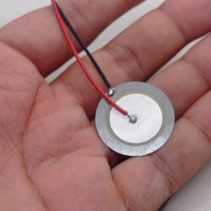27mm Piezoelectric Ceramic Disc Piezo Element Plate With Wires