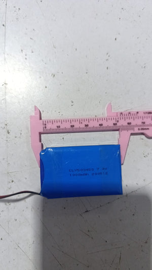 Battery Wholesale 2s 7.4v 1000mah Rechargeable Lipo Lithium Battery Pack With Jst 2.54mm Connector