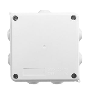 100x100x70mm Ip65 Waterproof Outdoor Electrical Cctv Enclosure Square Junction Box White Abs