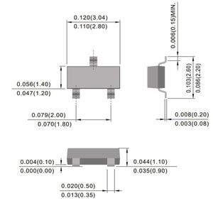 2n3906 Mmbt3906 Transistor Pnp Smd Sot-23