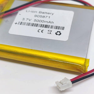 3.7v 5000mah Lithium-ion Battery With Jst 2.0mm Connector And Bms
