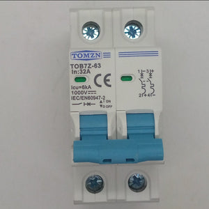 32a Tomzn Tob7z-63 2p Dc 1000v Solar Circuit Breaker - Reliable Protection For Solar System