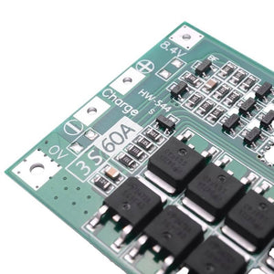 Hw-544 3s 11.1v 12.6v 60a 18650 Lithium Battery Protection Board With Equalization