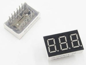3 Digit Common Cathode 7 Segment Led Display