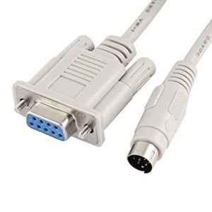 3 Meter Rs232 Db9 To 4 Pin Female-male Plc Programming Adapter Cable