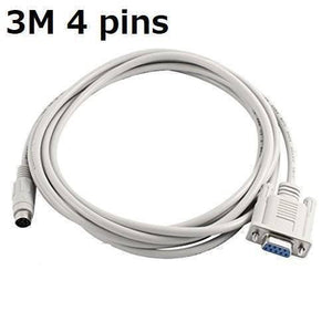 3 Meter Rs232 Db9 To 4 Pin Female-male Plc Programming Adapter Cable