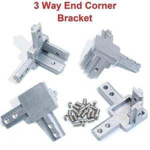 4040 Size 3 Way End Corner Bracket Connector For t Slot Aluminum Extrusion Profile