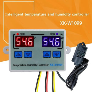 XK W1099 Dual Digital Egg Incubator Temperature Humidity Controller Hygrometer AC 220V