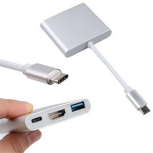 3 in 1 Multiport Type-c Usb To Hdmi Adapter Usb 3.0 Charging Port Converter Adapter