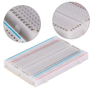 400 Tie Points Half Size Solderless Breadboard Solder Less Breadboard Prototyping Board