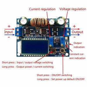 4a Buck-boost Converter Module Adjustable Buck Boost Board With Lcd Display