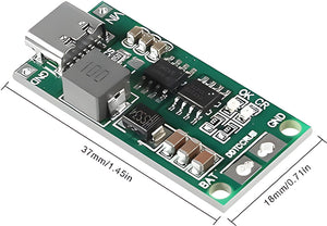 4A 3S Type C 11.1V Step-Up Boost LiPo Polymer Li-Ion Charger 12.6Vdc 18650 Lithium Battery