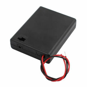 4 X 1.5v Aa Battery Holder With Cover And On/off Switch