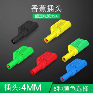 1 Piece 4mm Stackable Banana Plug Connectors Test Plug Banana Plug Pl6-pl8