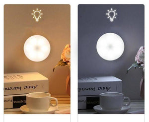 Led Body Induction Lamp Induction Night Light Warm White Pir Sensor