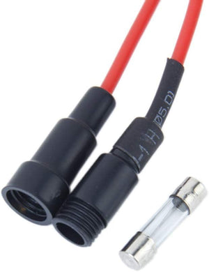 250V 10A Glass Tube Fuse Holder Inline Screw Type Cap 20mm x 5mm