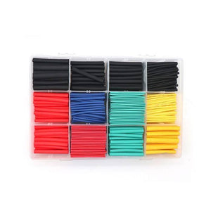530pcs Heat Shrink Tubing Insulation Shrinkable Tubes Assortment Electronic Polyolefin Wire Cable Sleeve Kit Heat Shrink