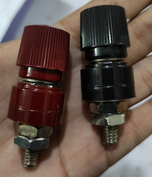 555 Black Red Terminal M8 Blocks Power Supply Terminals Welding Machine Inverter Post Connector