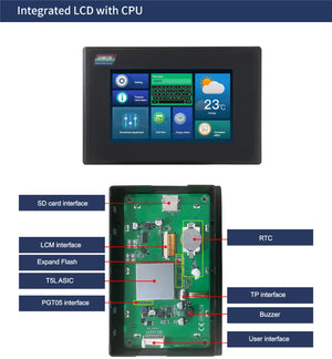 5 Inch With Enclosure Hmi Display Dmg80480c050 15wtr Commercial Grade