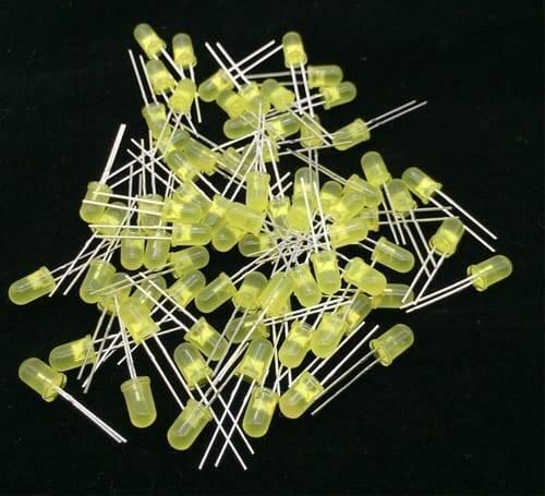 5mm Yellow Led Light Emitting Diode