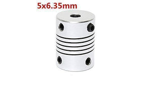 Flexible Coupling Shaft 5mmx6.35mm