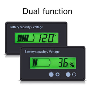 Battery Capacity Tester, Lcd Display Digital Lithium Battery Status Display Capacity Voltage Meter Tester Voltmeter 12-48v Battery