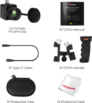 Infiray T2 Pro Thermal Monocular For Android, Thermal Imaging Monocular For Hunting, 2~15x Digital Zoom, Hotspot Tracking, 13mm Adjustable Lens,