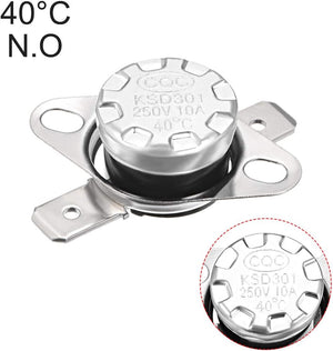 Ksd301 Thermostat 40°c/104°f 10a Normally Open N.o Adjust Snap Disc Temperature Switch