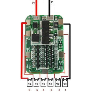 6s Bms 22.2v 12a Lithium Battery 6 Cells 18650 Charging Charger Protection Board Module