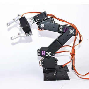 UnAssembled Robotic Arm Robot Arm Chassis 6 Dof 3d Rotating Metal Mechanical Manipulator Robot Arm Kit
