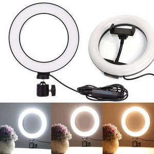 6 Inch 15cm Selfie Led Ring Light Without Stand For Tiktok Video Live Camera Makeup