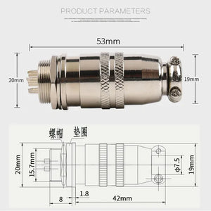 7 Pin 12mm Mic Circular Connector