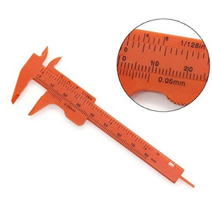 80mm Plastic Vernier Caliper | Dual Scale Mini Measuring Tool