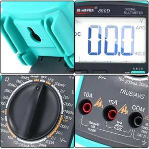 Digital Multimeter 890d Dc Ac Voltmeter Fast Accurately Measures Current Resistance Capacitance For Electrical Maintenance