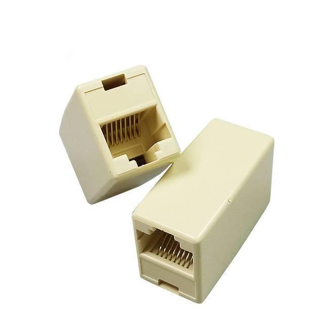 Dell Rj45 Female To Female Network Lan Connector Adapter Coupler Extender Rj45 Ethernet Cable Join Extension Converter Coupler