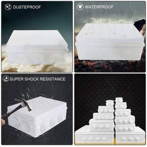 Abs Plastic Dust Proof Junction Box Universal Electrical Project Enclosure White 150mmx150mmx70mm