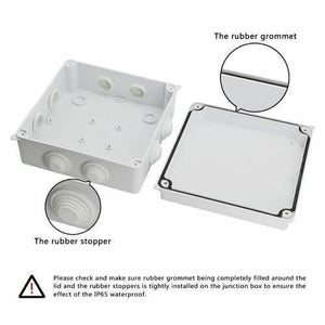 Abs Plastic Dust Proof Junction Box Universal Electrical Project Enclosure White 150mmx150mmx70mm