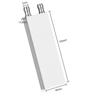 Aluminium Water Cooling Block 40mm x 120mm For Liquid Water Cooler Heat Sink System