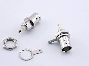 Bnc Chassis Mount Female Connector With Ground Tab Opek At-7031